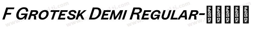 F Grotesk Demi Regular字体转换